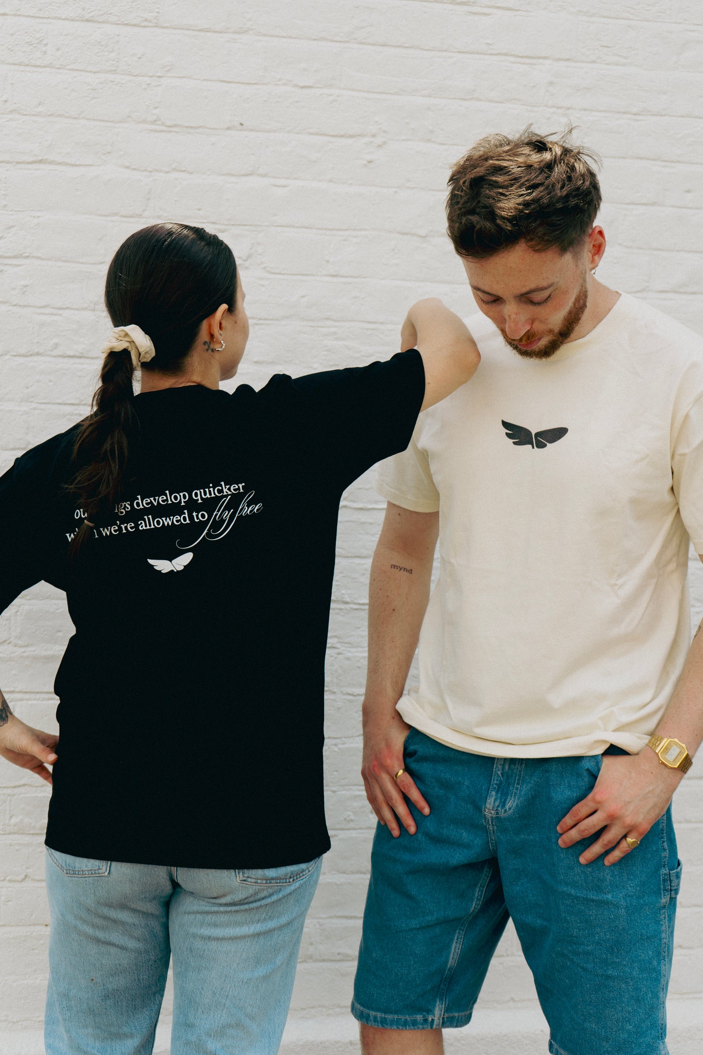 Fly Free Unisex T-shirt (Ecru)