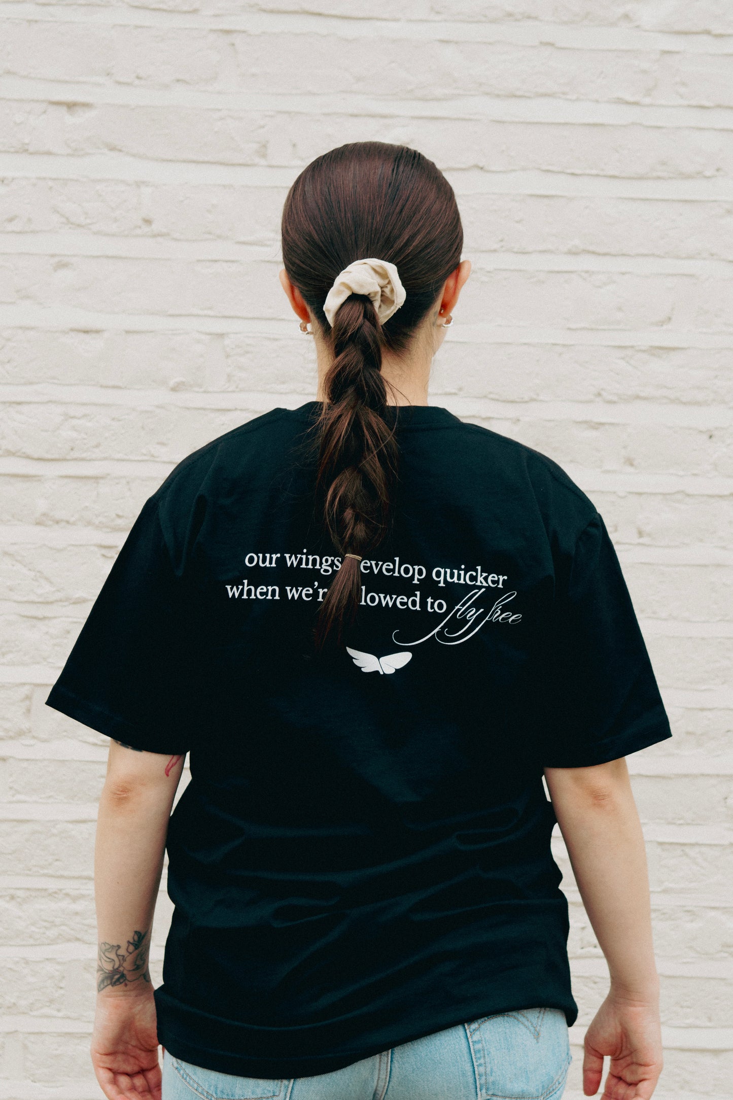 Fly Free Unisex T-shirt (Black)